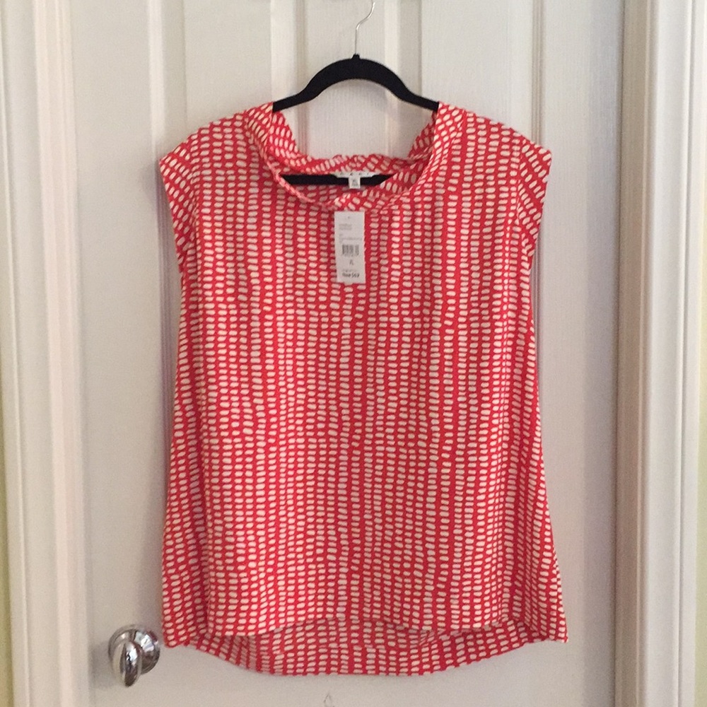 CAbi Madelaine Blouse with ruffle sleeve